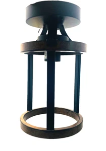 Madison 1-Light Mini Pendant faux wood & iron ceiling flush - Picture 1 of 9