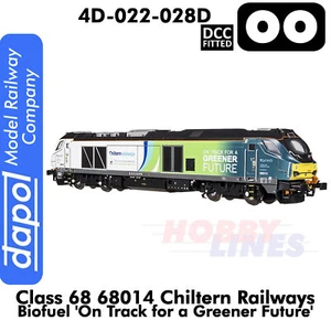CLASS 68 68014 Chiltern Green Bio Fuel DCC Fitted 1:76 OO DAPOL 4D-022-028D - Picture 1 of 4