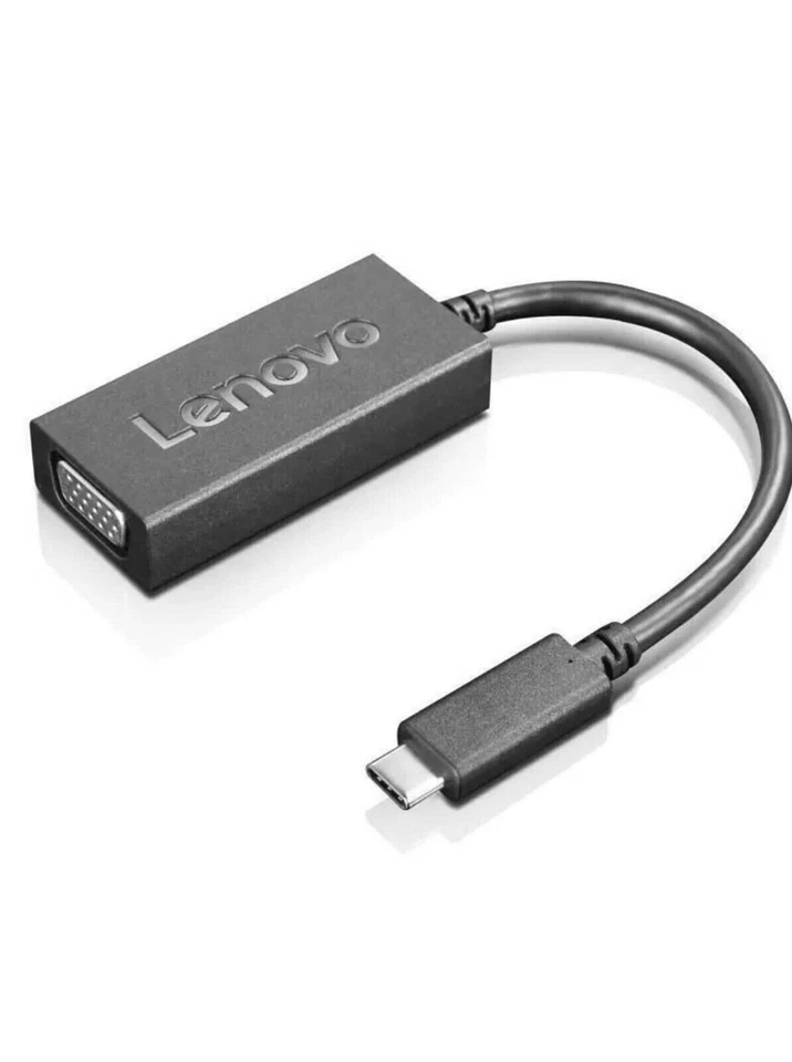 ADATTATORE LENOVO USB-C TO VGA FRU: 03X7378 4X90M42956 - Immagine 1 di 1
