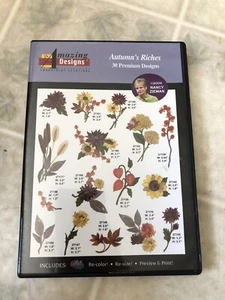 Amazing Designs Soluzioni per Ricamo Nancy Zieman Ricchezza d'Autunno 30 Disegni - Foto 1 di 3