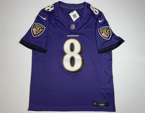 Camiseta deportiva grande Lamar Jackson #8 Vapor FUSE púrpura Baltimore Ravens auténtica nueva con etiquetas - Imagen 1 de 11