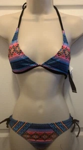 Hurley Girls 2 Piece Swim Set, Navy, 12 - Picture 1 of 3