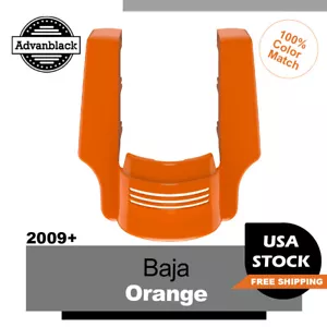 Advanblack Baja Orange Stretched Rear Fender Extension Fits Harley 2009+ - Picture 1 of 7