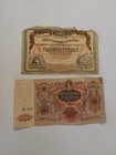 2 rosyjskie banknoty. Około 1919 roku. Jeden 5000 i drugi 1000. Ruble.