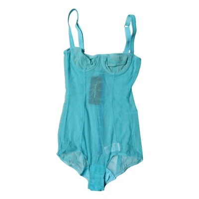 DOLCE & GABBANA Ropa Interior Azul Tul Balconette Sujetador Body IT2 / S RRP 600usd Foto 1 de 4
