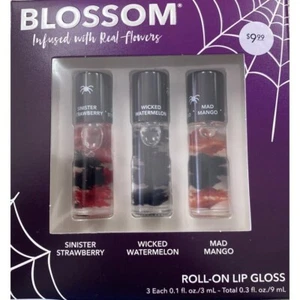 Blossom Roll-On Lip Gloss Set Strawberry, Watermelon, & Mango BLLGSET6 - Picture 1 of 2
