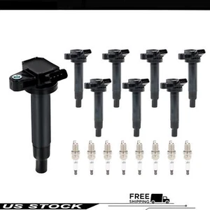 8pcs Ignition Coil & Iridium Spark Plug For Toyota Tundra Sequoia 4.7L V8 UF230 - Foto 1 di 12