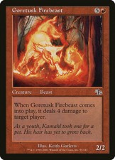 MTG 1X GORETUSK FIREBEAST JUDGMENT  NEAR MINT/MINT FOIL