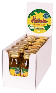 HOLLALA - Bio Sirup Basilikum 60ml 10er Mini Schütte - Bild 1 von 4