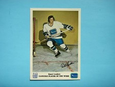 1973/74 ROYAL BANK LEADERS VANCOUVER CANUCKS HOCKEY PHOTO PAULIN BORDELEAU NICE+