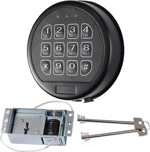 Gun Safe Lock Replacement Solenoid Lock With Master Key Safe Electronic Lock - Bild 1 von 6