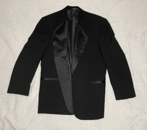 Raffinati Black Tuxedo Blazer Size 44R - Picture 1 of 7