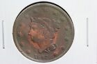 1842 BRAIDED HAIR LARGE CENT SMALL DATE VARIETY 3NPL