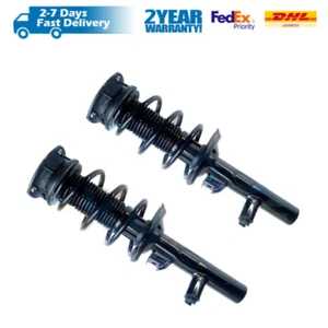 2x Front Shock Spring Strut Assys Electric For VW Golf MK7 R GTI Seat Leon 2015- - Picture 1 of 7