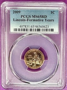 2009 1c Lincoln Formative Years Cent PCGS MS65RD - Picture 1 of 2