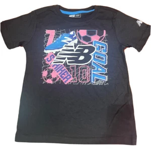 New Balance Toddler Black Logo Short-Sleeve T-Shirt Size 2T - Picture 1 of 1