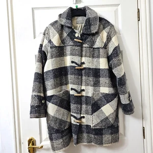 Abrigo de Lona para Mujer Hecho en Irlanda Tejedores Branigan Tejido Lana Cuadros Talla M De Colección - Imagen 1 de 12