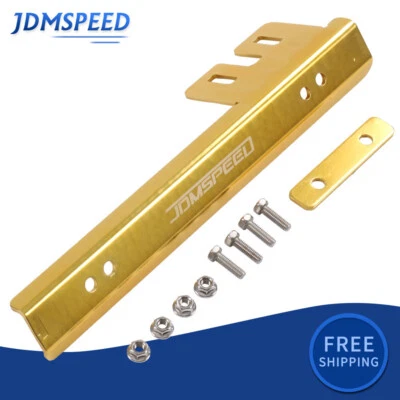 Universal Gold Aluminum Front Bumper License Plate Relocate Bracket Bar JDM  - Image 1 of 4