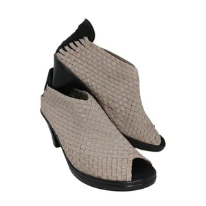 Tacones Bernie Mev NY Rosa Plata Puntera Abierta - Talla 9 - Imagen 1 de 6