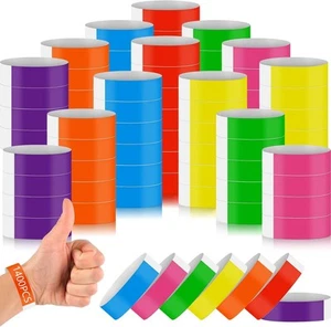 9,84 x 0,75 pulgadas, rojo, verde, amarillo, púrpura, rosa, azul, naranja, neón en blanco - Imagen 1 de 7