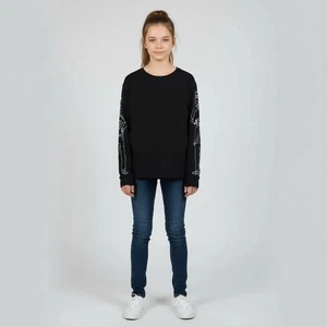 Chat-Tees von Chicos Damen schwarz Cheers Szene am Rücken Langarmshirt Größe 3 - Bild 1 von 10