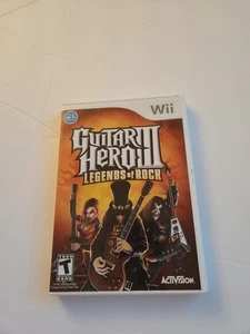 Guitar Hero 3 III Legends Of Rock Nintendo Wii 2006 Completo con Manual CIB - Imagen 1 de 7