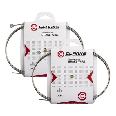 Pack of 2 Clarks Stainless Steel Brake Wire Front or rear 1810mm 1.5mm Silver - Image 1 of 2