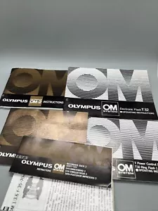 OLYMPUS MANUAL OM-1 INSTRUCTION Book Plus T-32 Flash Photo Power camera Om1 - Picture 1 of 7