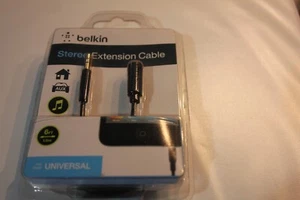 BELKIN F8V204TT06-E3-P Stereo Extension Cable 6 ft. - New & Sealed - Picture 1 of 6