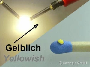 100 x SMD LED 0603 SUNNY WHITE gelblich yellowish warm weiß blanc chaude wit - Bild 1 von 1