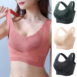 Up Lace Coverage Deep Wireless Gather Full Push Bras V Unterwäsche Bh Damen > - Bild 1 von 21