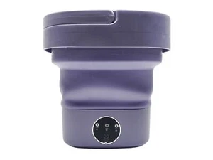 Mini faltbare Ultraschall-Waschmaschine 6,5 l violett - Bild 1 von 12