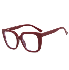 Women Square Blue Light Blocking Reading Glasses Clear Lens Large Frame Glasses - Picture 1 of 25