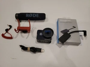 Go Pro Hero5 Black HD 4k Action Camera Bundle with Mic Adapter, Broke Mic [EC06] - Picture 1 of 11