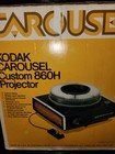 Vintage Kodak Carousel Custom Auto Focus 860H Slide Projector w/Carousel PARTS