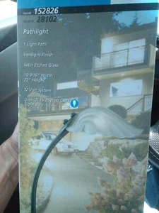 Kichler 152826 12v system bronze 22" Path Light satin etched glass fancy 28102 - Picture 1 of 3