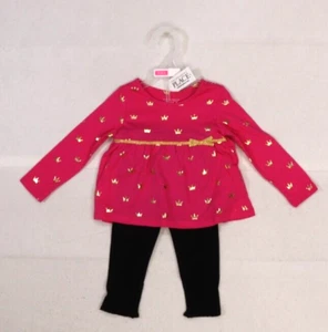 The Children's Place Toddler Girls 2 Pc Princess Outfit Pink Long Sleeve 18-24M - Picture 1 of 7