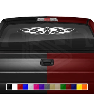 115-02 DOG PAW PRINT Windshield Decal Window Sticker Vinyl Graphic Dog Lover Car - Picture 1 of 7