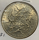 1974 New Zealand 1 Dollar Elizabeth Ii Commonwealth Games Bu Unc Coin