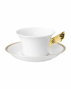 VERSACE BY ROSENTHAL MEDUSA D'OR TEACUP & SAUCER #409950-14640 BRAND NIB SAVE$$ - Picture 1 of 1