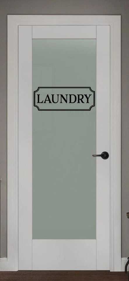 Laundry Vinyl Decal Laundry Room STICKER Glass Door Decal Laundry Sticker Quote - Image 1 of 2