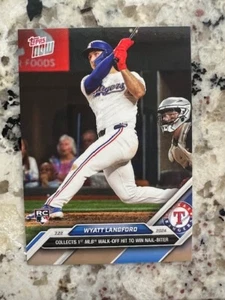 Tarjeta de novato 2024 Topps Now MLB Texas Rangers Wyatt Langford #456 primera caminata - Imagen 1 de 1