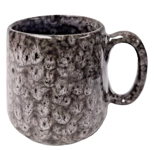 Barcela Portugal Handmade Stoneware Art Pottery Large 16oz Mug Black Gray - Picture 1 of 6