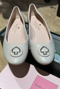 Kate Spade Women Flat Shoe Size 5B BNIB  Beige - Picture 1 of 5