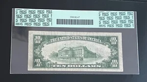 $10 1934-A North Africa ink smear on back PCGS 25PPQ - Picture 1 of 3