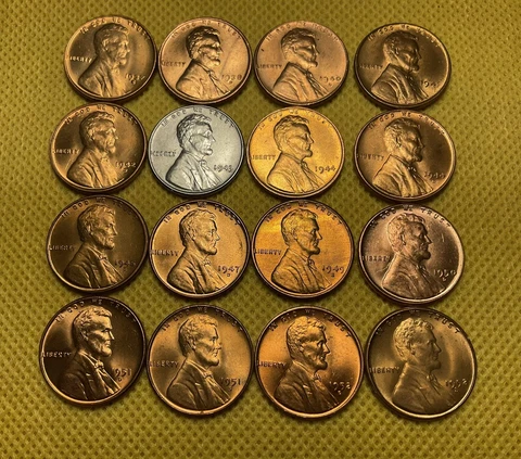 US Lincoln Wheat Collection 1937 - 1952 Cover