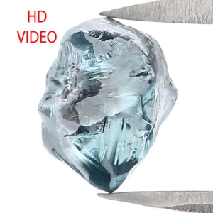 1.40 CT Natural Loose Rough Cut Diamond 6.60 MM Blue Color Rough Diamond QL2329 - Picture 1 of 8