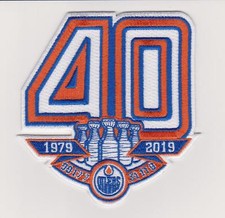 Edmonton Oilers 40th Anniversary Jersey patch Rare