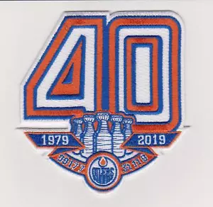 Edmonton Oilers 40th Anniversary Jersey Patch Rare - Bild 1 von 2