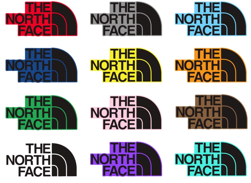 Pegatina/calcomanía de vinilo para todo clima The North Face varios tamaños y colores Foto 1 de 1